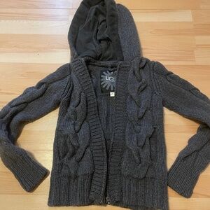 Ugg knitted zip up hoodie